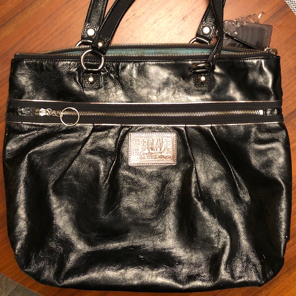 Coach Patent Leather Tote